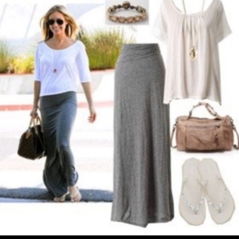 14 All year round Perfect Maxi fold waist skirt - Picture 3 of 5